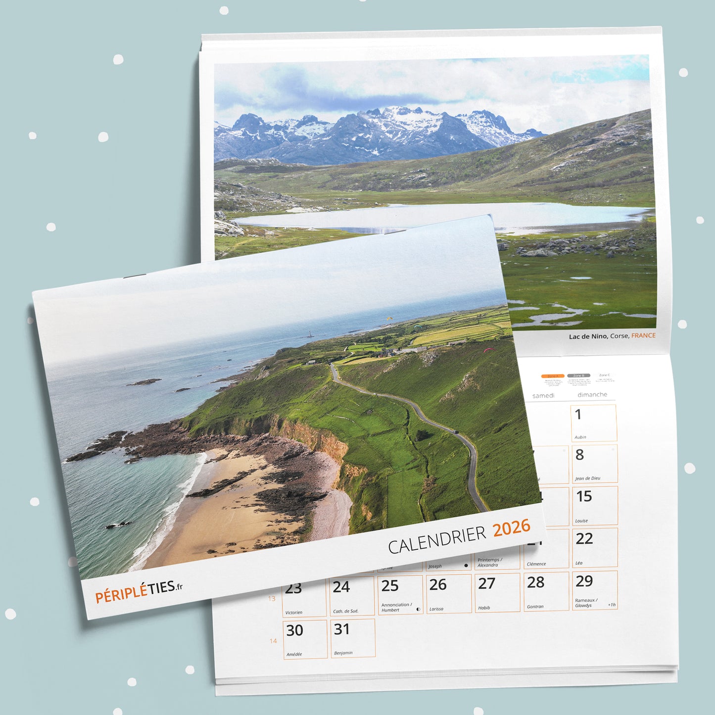 🇫🇷 CALENDRIER PHOTOS VOYAGE 2026 🌍