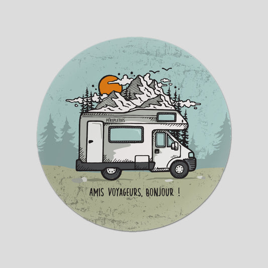 STICKER AUTOCOLLANT CAMPING-CAR 🚐