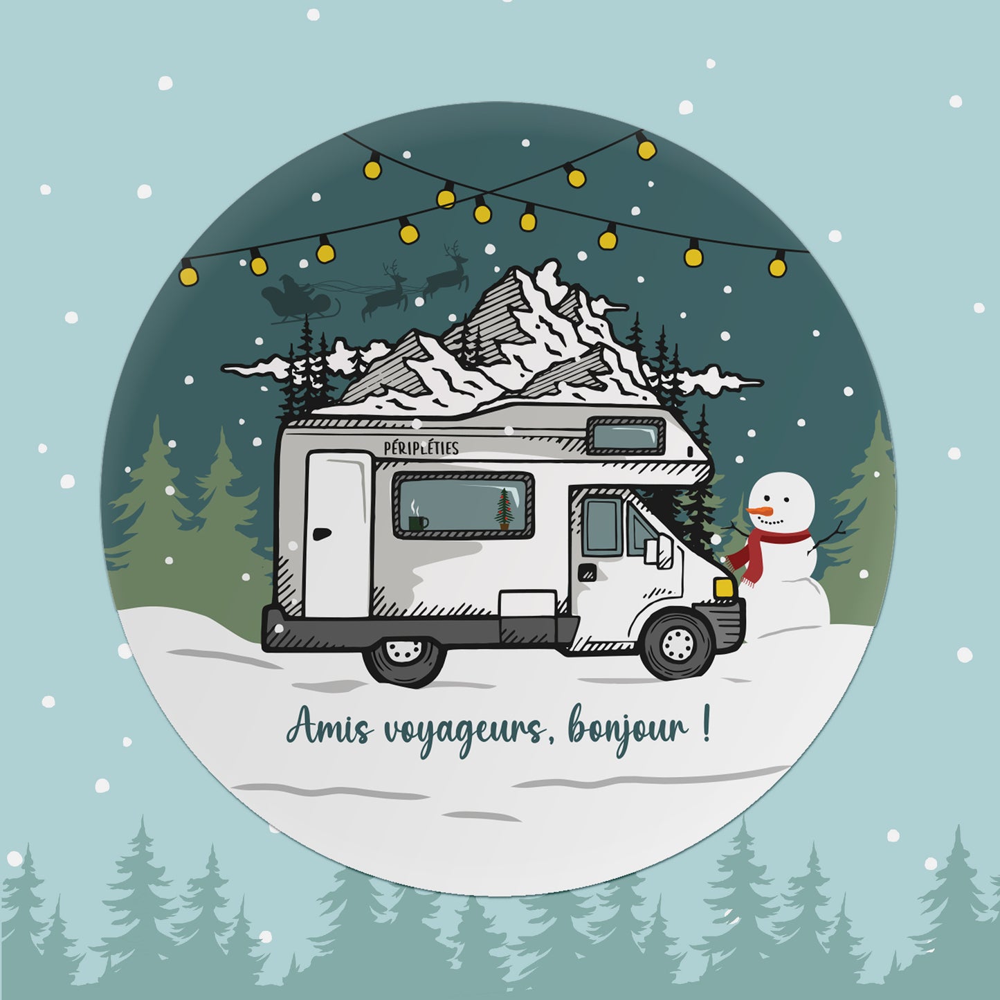 STICKER CAMPING-CAR NOËL 🎄